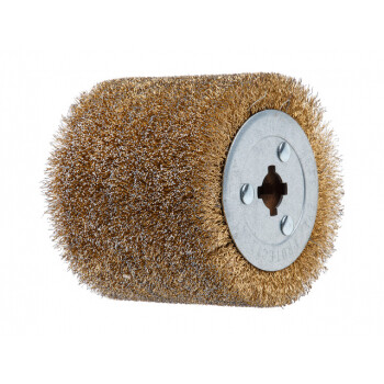 Щетка стальная с латунным покрытием 100х120 мм 0,3 мм WORTEX