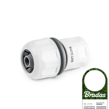Коннектор универсальный BRADAS WHITE LINE 1/2", 5/8", 3/4"