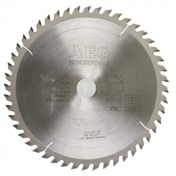 Диск пильный по дереву D 254х30х3,2 мм 48Z AEG для торцовочной пилы