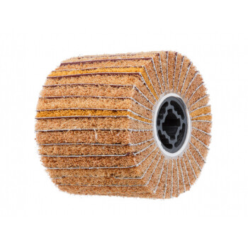 Щетка комбинированная лепестковая/нейлоновая 100х120 мм P120 WORTEX