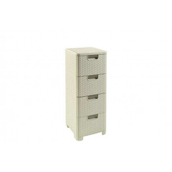 Комод X4 STYLE RATTAN DRAWER OWH 885, кремовый