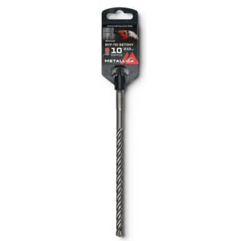 Бур по бетону SDS-plus METALLICA Ultra 10х210/150 мм, Х-напайка, 4 спирали