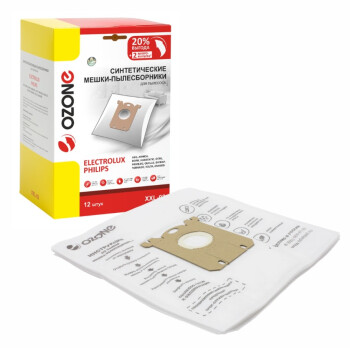 Фильтр-мешки OZONE XXL-02 для пылесоса, 12 шт. + 2 микрофильтра