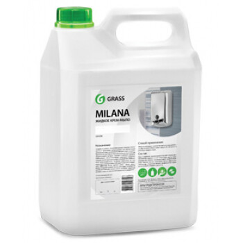 Мыло жидкое для рук GraSS "Milana" (жемчужное). 5кг