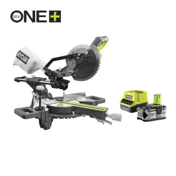 Аккумуляторная торцовочная пила RYOBI RMS18190-140G ONE+ (АКБ и ЗУ)