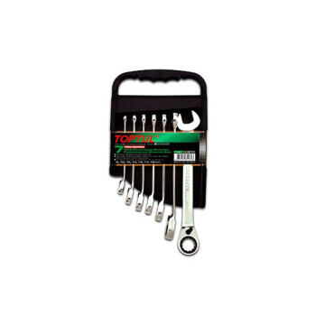 Набор ключей комбинированных с трещоткой 10-19мм PRO SERIES TOPTUL (GAAM0709)
