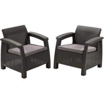 Комплект мебели KETER Corfu Duo Set, коричневый