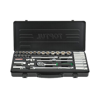 Набор головок 3/8" 6-24мм 6 граней 35 предметов TOPTUL (GBB3514)