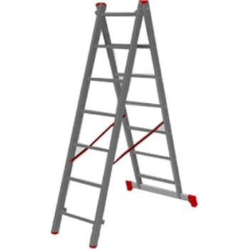 Лестница алюм. 2-х секц. 177/318см 2х7 ступ., 5,8кг PRO STARTUL (ST9947-07)