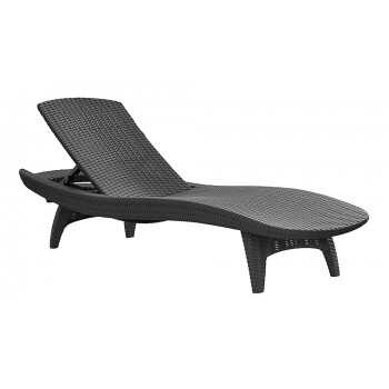 Шезлонг лежак KETER Sun Lounger Pacific, графит