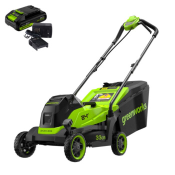 Аккумуляторная газонокосилка Greenworks GD24LM331K2 (АКБ 2Ач + ЗУ)
