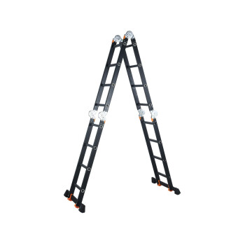 Лестница алюм. многофункц. 4х4 ступ.(229см/465см) 13,8кг BLACK LINE STARTUL (ST9930-04)