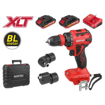 Аккум. дрель-шуруповерт WORTEX BD 2025 LiSET в чем. ALL1 XLT (2 АКБ 2Ач + ЗУ + 2 насадки)