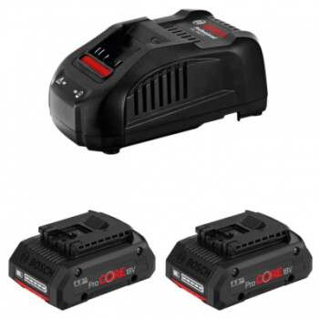 Аккумулятор Bosch ProCORE18V 4.0Ah x2 + GAL 1880 CV