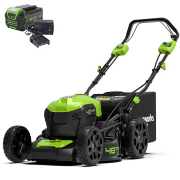 Аккумуляторная самоходная газонокосилка Greenworks GD40LM46SPK5 40V (АКБ 5 А/ч + ЗУ)