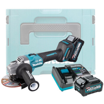 Аккумуляторная углошлифмашина MAKITA XGT GA004GM201 в кейсе (2 АКБ 4Ач + ЗУ)
