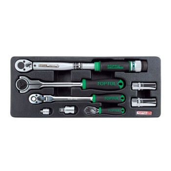 Набор инструментов 1/4", 3/8", 1/2" 8 предметов TOPTUL (GCAT0803)