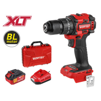 Аккум. ударная дрель-шуруповерт WORTEX BD 2030-1 Li в чем. XLT SET (АКБ 4Ач + ЗУ)