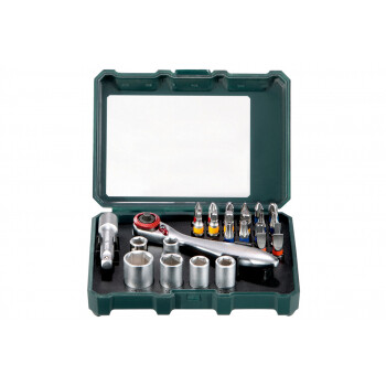 Набор сверел по дереву, металлу, камню, 86 шт, Metabo