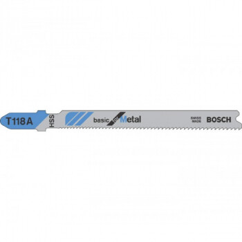 Пилка по металлу для лобзика  Bosch Basic for Metal T 118 A 92 мм 3 шт.
