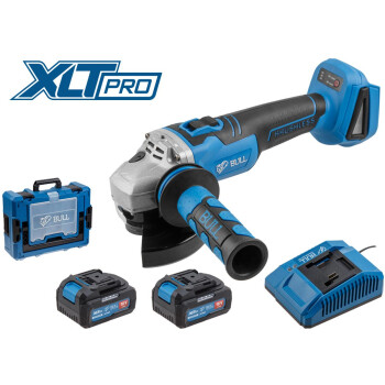 Аккум. углошлифмашина BULL CSG 1812 R Xcase XLTpro (2 х 4Ач)