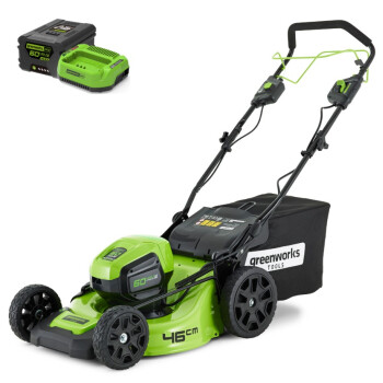 Аккумуляторная газонокосилка Greenworks GD60LM46SPK4 60В (АКБ 4Ач + ЗУ)