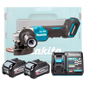Аккум. углошлифмашина MAKITA XGT GA013GU201 в чемодане (2 АКБ 4Ач + ЗУ)