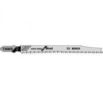Пилка по дереву для лобзика  Bosch Extra-Clean for Wood T 308 B 117 мм 1 шт.