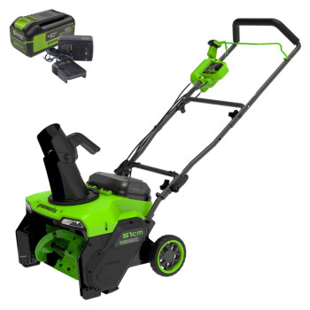 Снегоуборщик аккумуляторный Greenworks GD40STX2K5 (АКБ 5Ач + ЗУ)