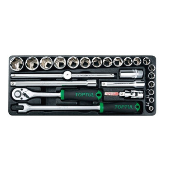 Набор головок 1/2" 6 граней TOPTUL 25 предметов (GCAT2509)