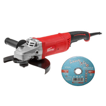 Двуручная углошлифмашина WORTEX AG 2326 + 3 отрезных круга LUGAABRASIV