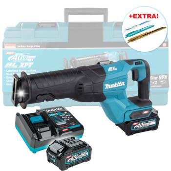 Аккум. сабельная пила MAKITA XGT JR001GM201 в чемодане (2 АКБ 4Ач + ЗУ)