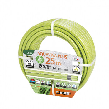 Поливочный шланг Claber AQUAVIVA PLUS 5/8'' (14-19MM) 25 м.