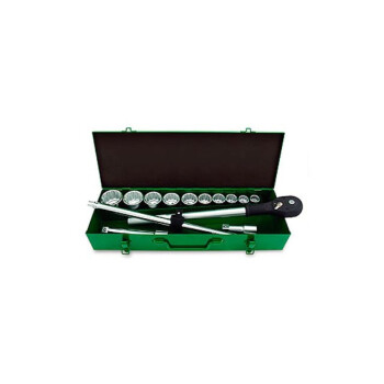 Набор головок 3/4" 22-50мм 14предм. 12гр. металл. кейс TOPTUL (GCAD1406)