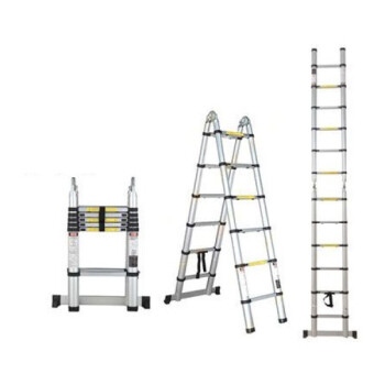 Лестница телескопическая 2-х секц. алюм. 237/500см, 2х8 ступ. 16,95кг STARTUL (ST9733-050)