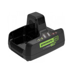 Зарядное устройство на 2 слота Greenworks G60DC10 60В