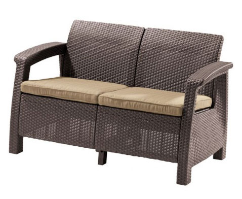 Комплект мебели KETER Corfu Box Set, коричневый