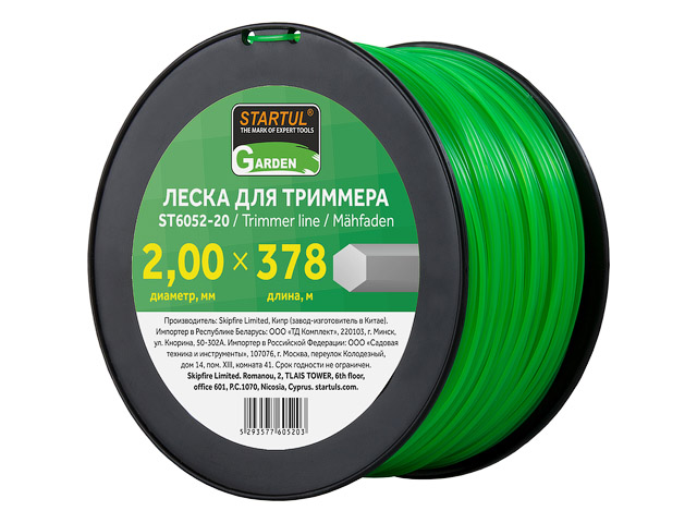 Леска ф 2.0 мм х 378 м шестигр. сеч. STARTUL GARDEN (ST6052-20) Леска ф 2.0 мм х 378 м шестигр. сеч. STARTUL GARDEN (ST6052-20)