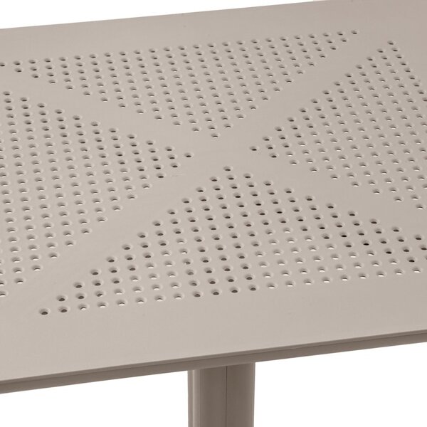 Стол квадратный CLIP 80 см Tortora