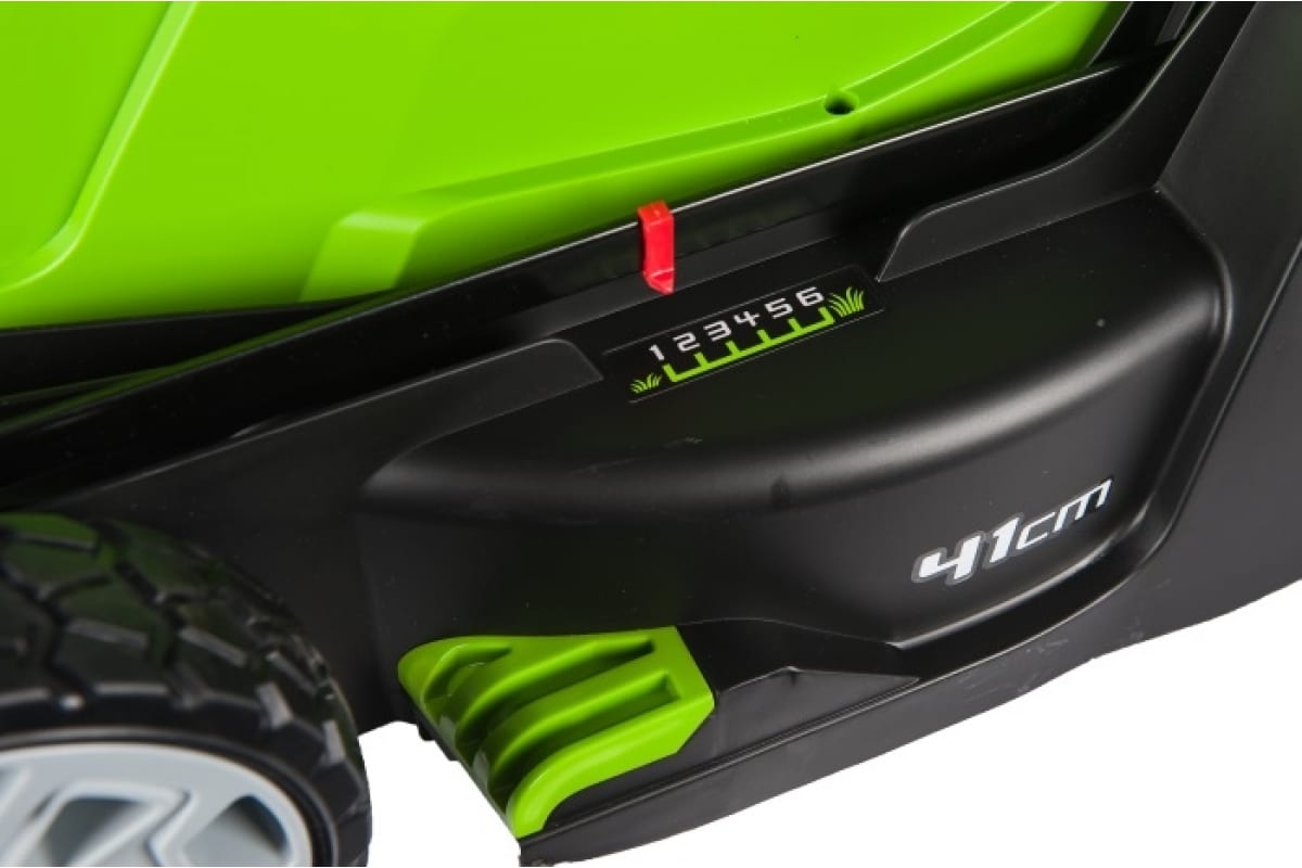 Электрическая газонокосилка Greenworks GLM1241