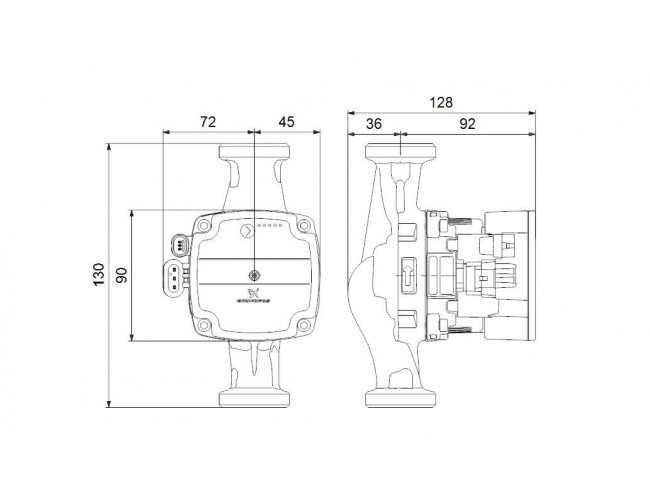Циркуляционный насос Grundfos ALPHA SOLAR 25-75 130 (98989299)