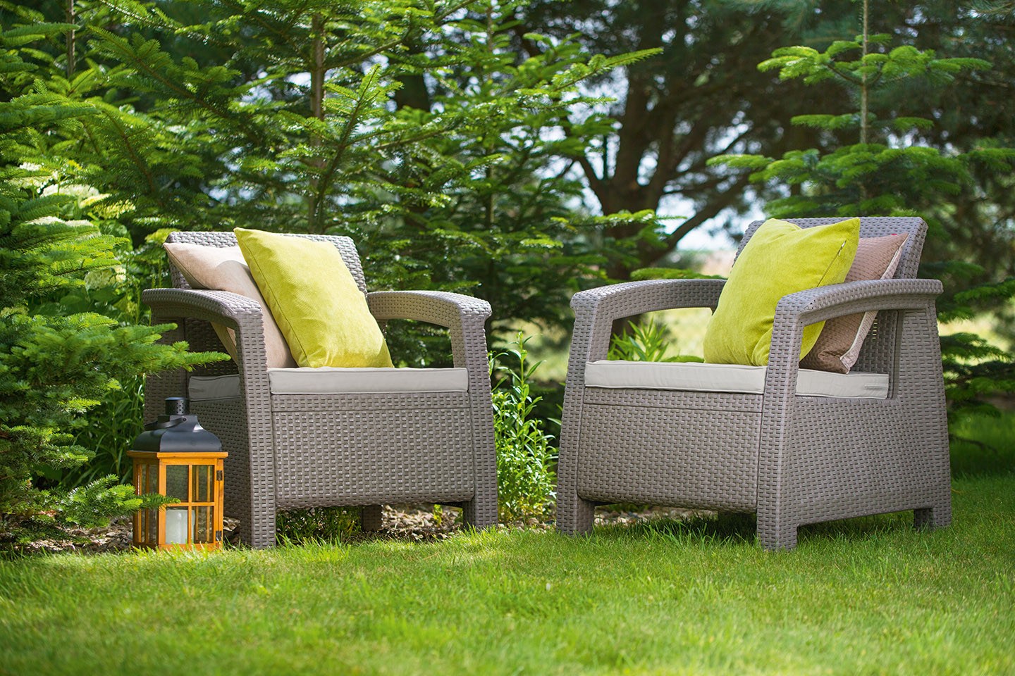Комплект мебели KETER Corfu Duo Set, бежевый
