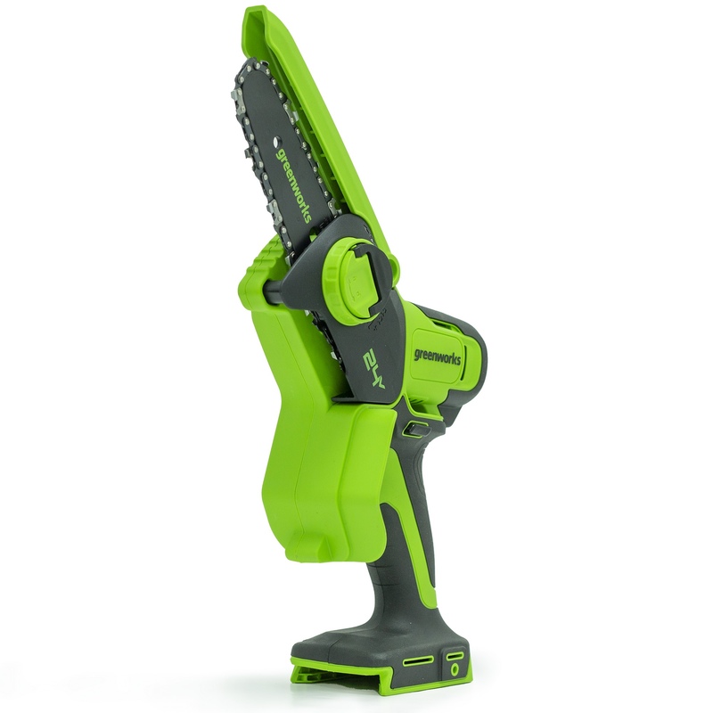 Мини-пила цепная аккумуляторная Greenworks G24MCS10K2 24В