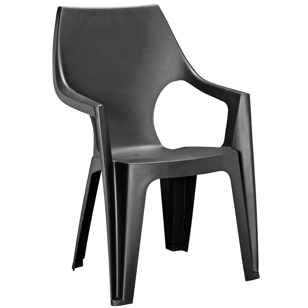 Стул пластиковый Keter Dante Low Back (графит)