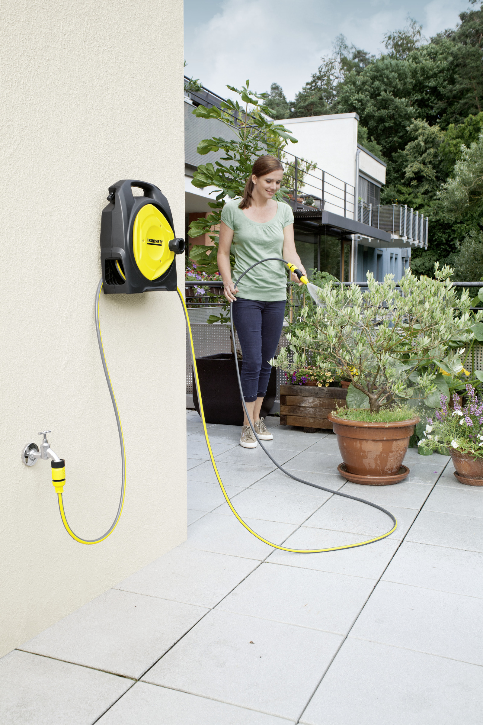 Компактная катушка KARCHER CR 3.110 для балконов