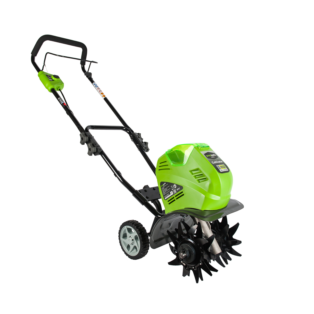 Культиватор аккумуляторный Greenworks G40TLK4