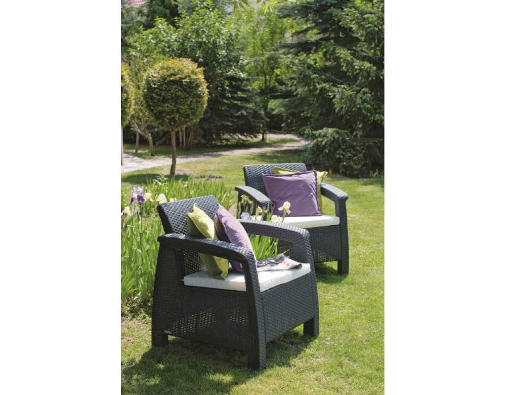 Комплект мебели KETER Corfu Duo Set, бежевый