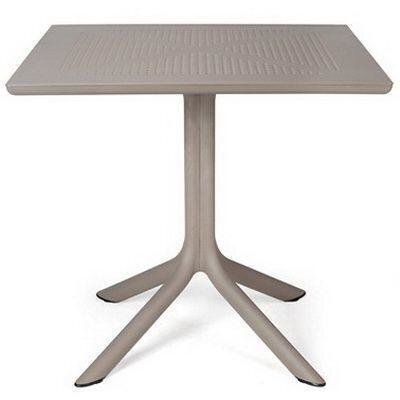 Стол квадратный CLIP 80 см Tortora