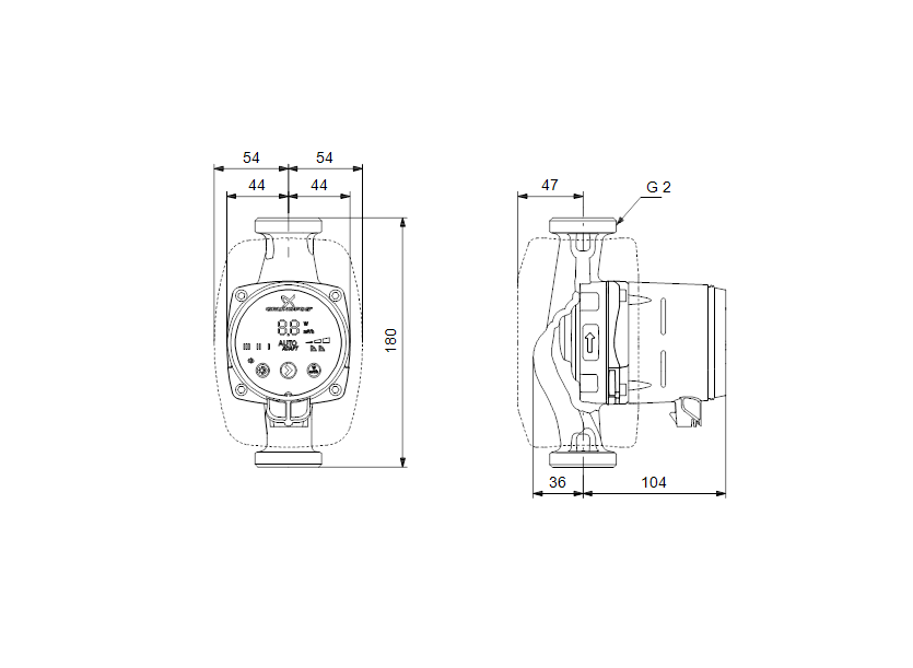 Циркуляционный насос Grundfos ALPHA3 32-40 (98890813)