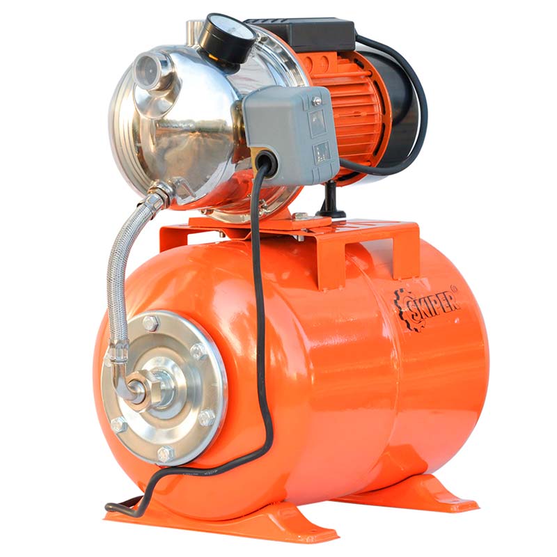 Станция водоснабжения автоматическая Skiper JET100S (900 Вт, 3100 л/ч, 24 л, нерж)